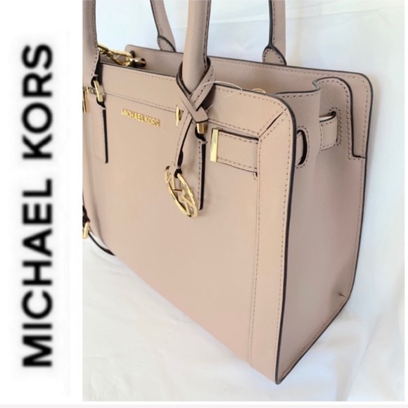 NWT authentic MK leather Dillon satchel fawn - Picture 4 of 7